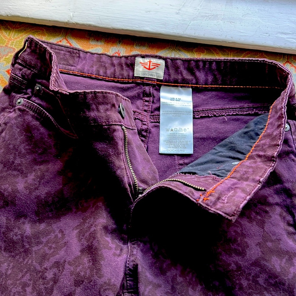 Cotton Patterned Pants - image 1